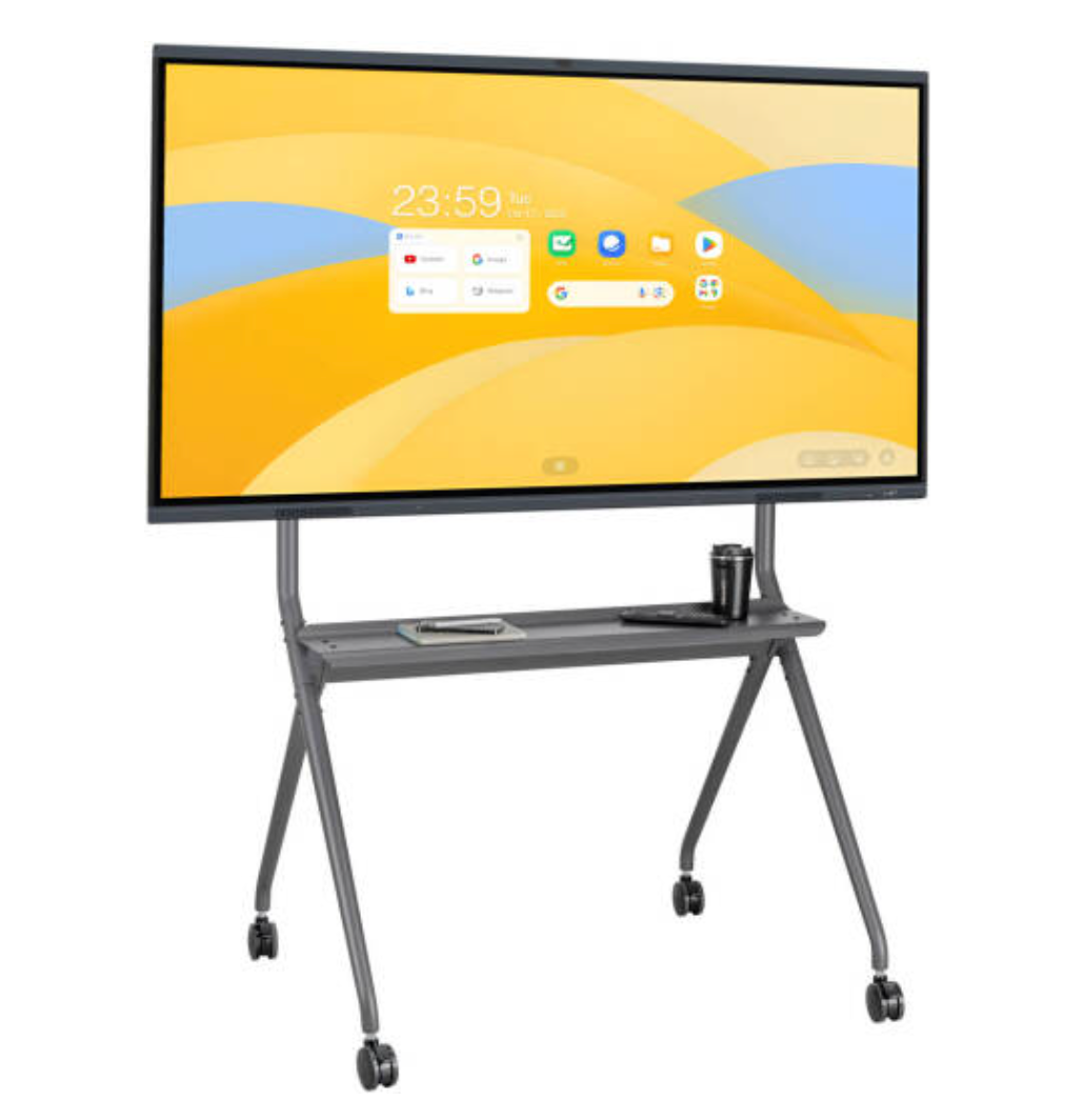 Interactive electronic whiteboard on mobile stand